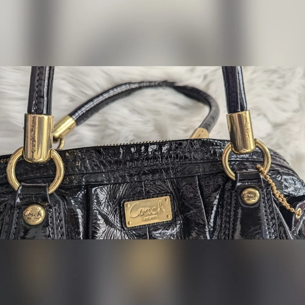 COACH Kristen satchel bag With Coach New York Drawstring Dust Storage Cover